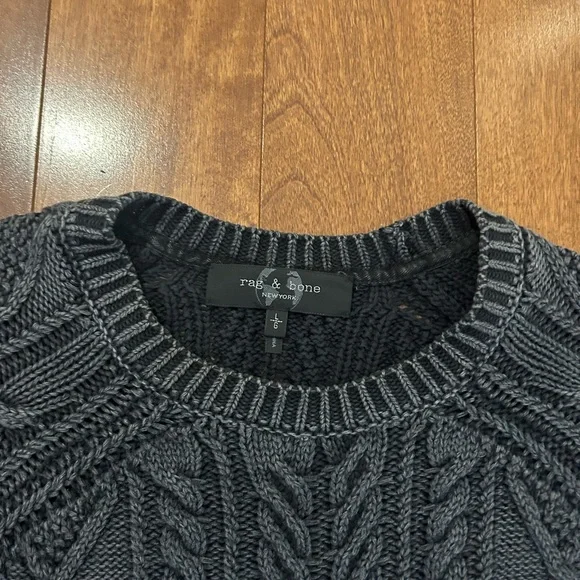 rag & bone Gray Crewneck Sweater